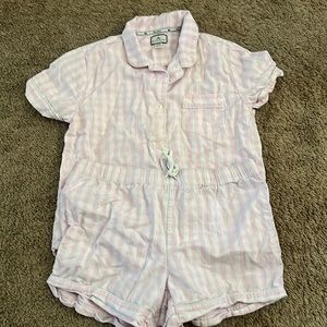 Petite plume pink gingham short sleeve shirt and short pjs